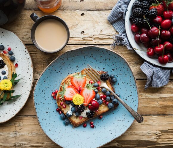 Frühstück auf Teller